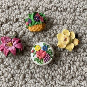 Floral 🌺 Button Covers
